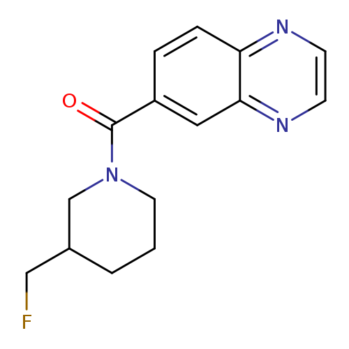 6-[3-(fluoromethyl)piperidine-1-carbonyl]quinoxaline