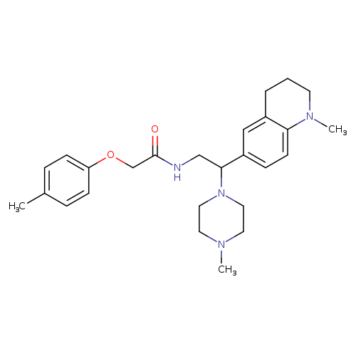 N-[2-(1-methyl-1,2,3,4-tetrahydroquinolin-6-yl)-2-(4-methylpiperazin-1-yl)ethyl]-2-(4-methylphenoxy)acetamide