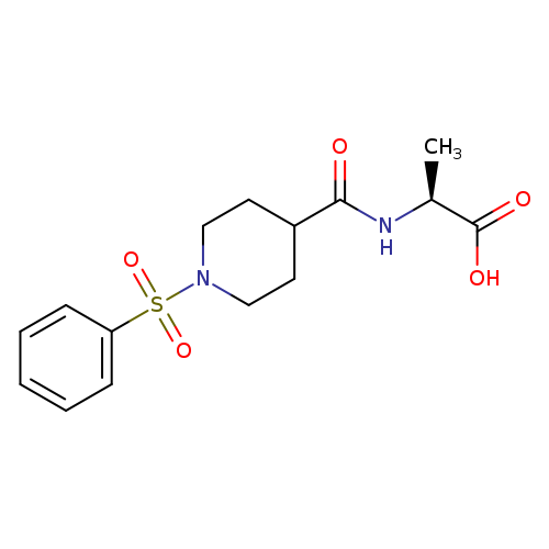 (S)-2-(1-(Phenylsulfonyl)piperidine-4-carboxamido)propanoic acid