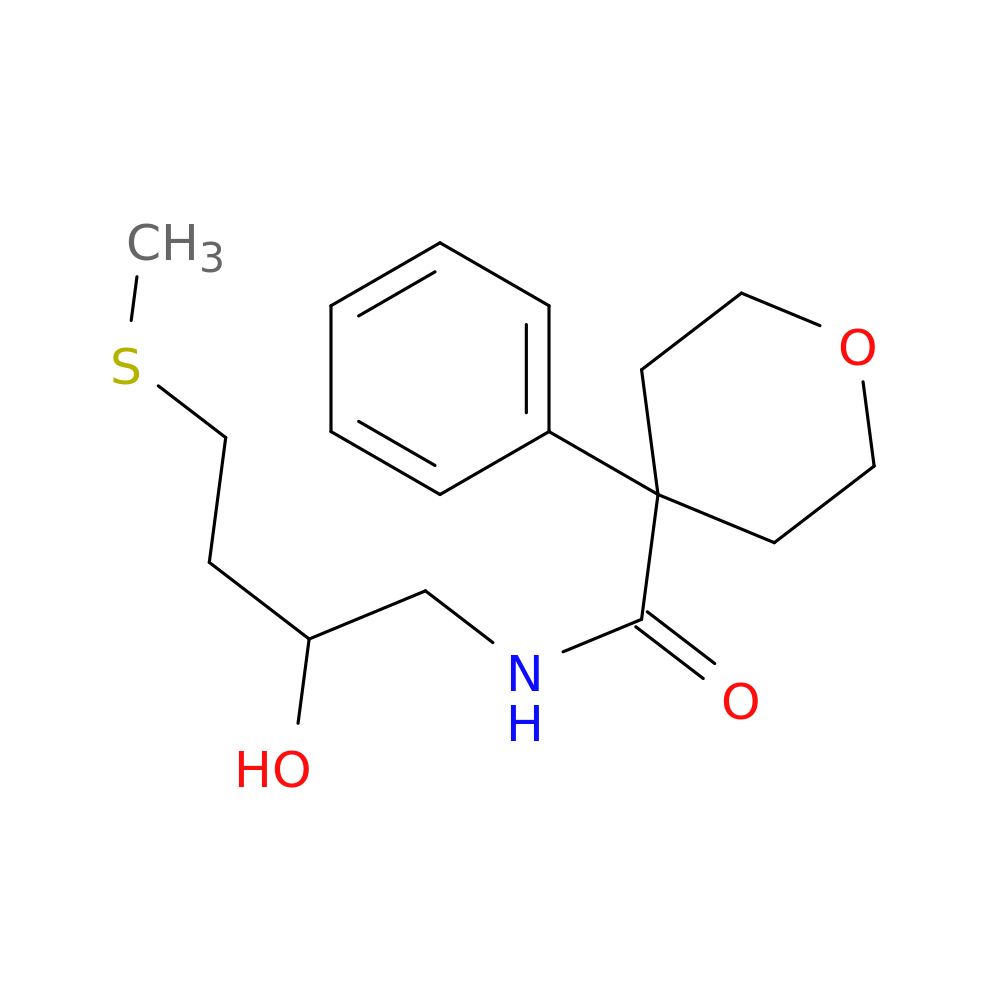 N-[2-hydroxy-4-(methylsulfanyl)butyl]-4-phenyloxane-4-carboxamide