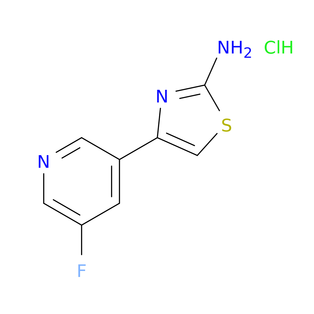 4-(5-fluoropyridin-3-yl)-1,3-thiazol-2-amine hydrochloride