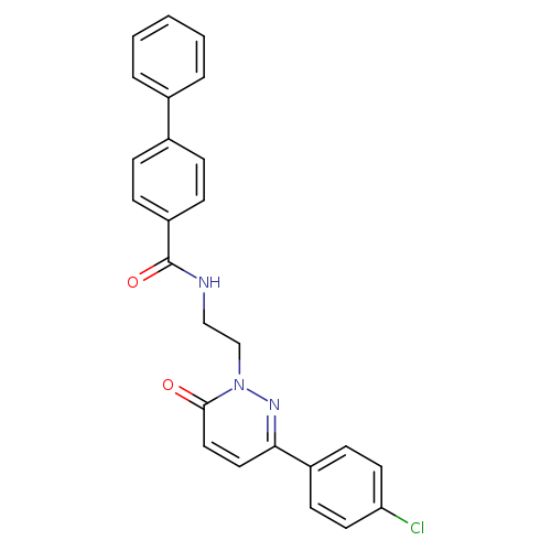 N-{2-[3-(4-chlorophenyl)-6-oxo-1,6-dihydropyridazin-1-yl]ethyl}-[1,1'-biphenyl]-4-carboxamide