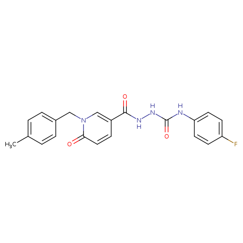 N-{[(4-fluorophenyl)carbamoyl]amino}-1-[(4-methylphenyl)methyl]-6-oxo-1,6-dihydropyridine-3-carboxamide