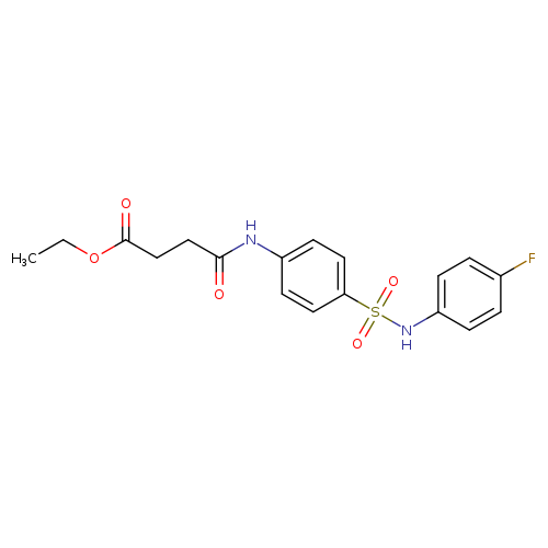 ethyl 3-({4-[(4-fluorophenyl)sulfamoyl]phenyl}carbamoyl)propanoate