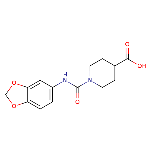 1-[(2H-1,3-benzodioxol-5-yl)carbamoyl]piperidine-4-carboxylic acid