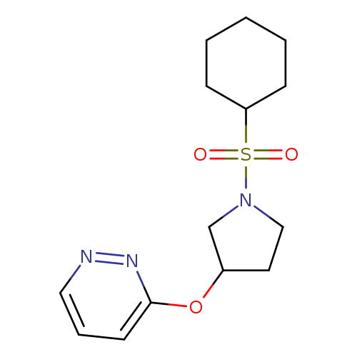 3-{[1-(cyclohexanesulfonyl)pyrrolidin-3-yl]oxy}pyridazine