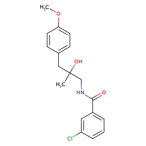 3-chloro-N-[2-hydroxy-3-(4-methoxyphenyl)-2-methylpropyl]benzamide