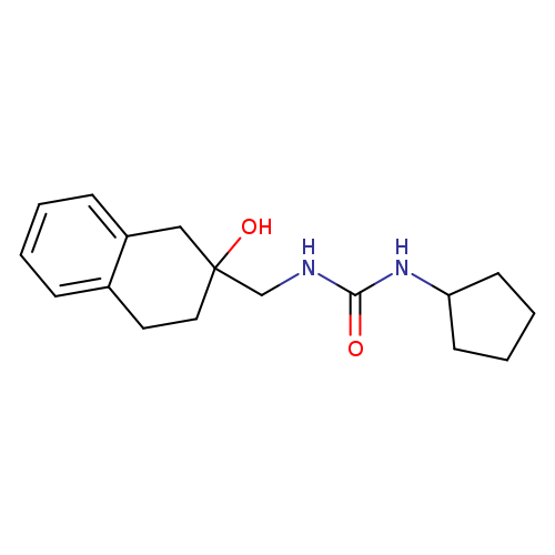 3-cyclopentyl-1-[(2-hydroxy-1,2,3,4-tetrahydronaphthalen-2-yl)methyl]urea