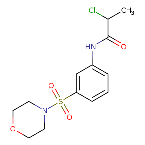 2-chloro-N-[3-(morpholine-4-sulfonyl)phenyl]propanamide