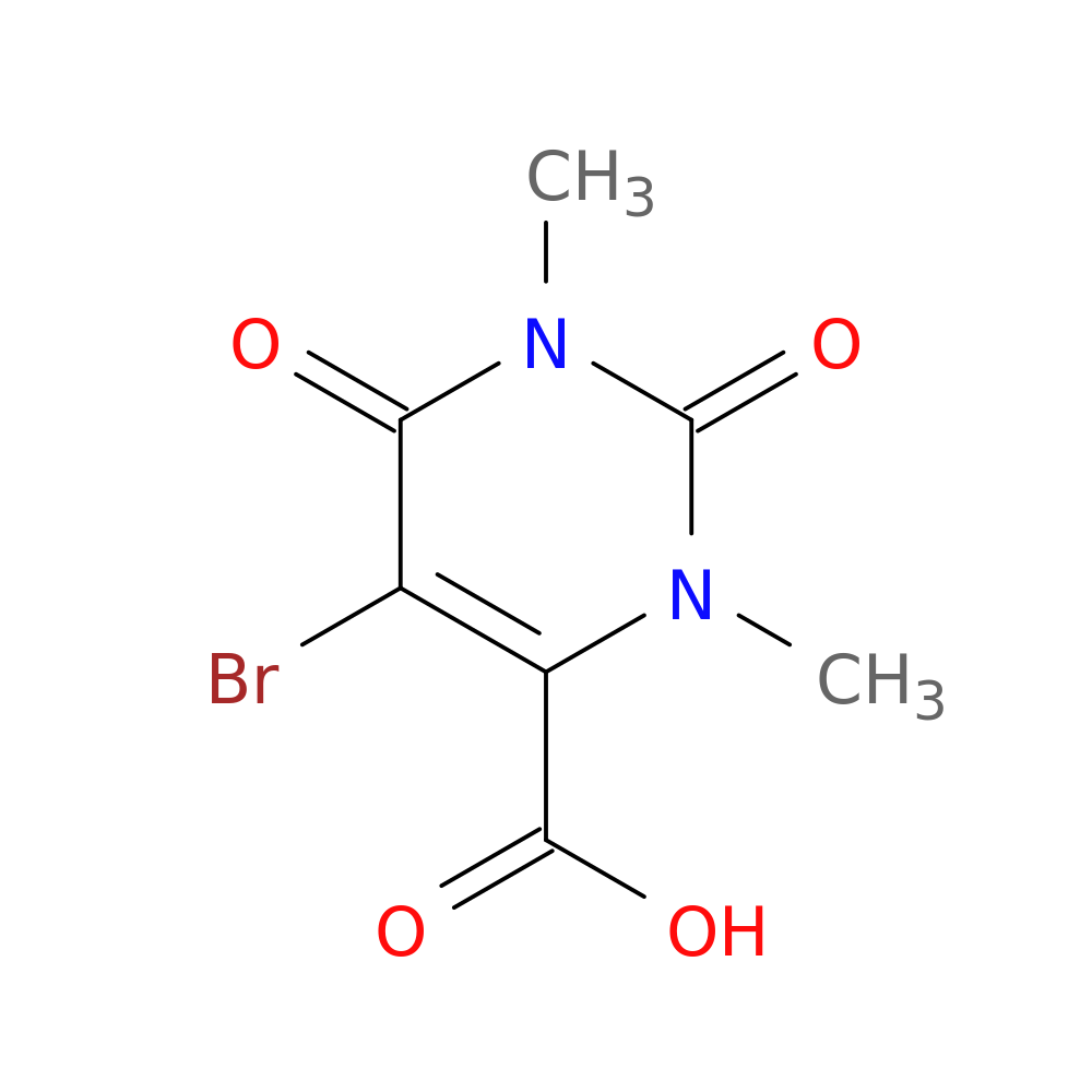 5-Bromo-1,3-dimethyl-2,6-dioxo-1,2,3,6-tetrahydropyrimidine-4-carboxylic acid