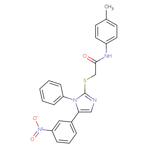 N-(4-methylphenyl)-2-{[5-(3-nitrophenyl)-1-phenyl-1H-imidazol-2-yl]sulfanyl}acetamide