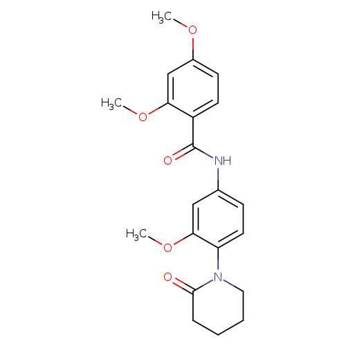 2,4-dimethoxy-N-[3-methoxy-4-(2-oxopiperidin-1-yl)phenyl]benzamide