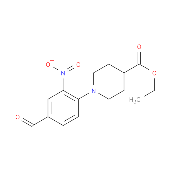 Ethyl 1-(4-formyl-2-nitrophenyl)piperidine-4-carboxylate