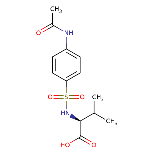(2S)-2-(4-acetamidobenzenesulfonamido)-3-methylbutanoic acid