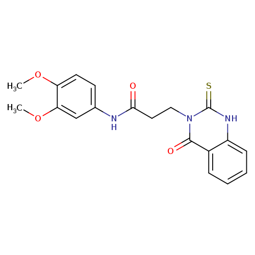 N-(3,4-dimethoxyphenyl)-3-(4-oxo-2-sulfanylidene-1,2,3,4-tetrahydroquinazolin-3-yl)propanamide
