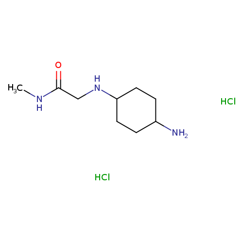2-[(4-aminocyclohexyl)amino]-N-methylacetamide dihydrochloride
