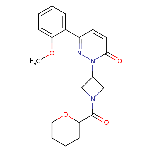 6-(2-methoxyphenyl)-2-[1-(oxane-2-carbonyl)azetidin-3-yl]-2,3-dihydropyridazin-3-one