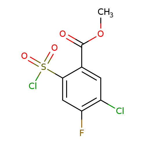 methyl 5-chloro-2-(chlorosulfonyl)-4-fluorobenzoate