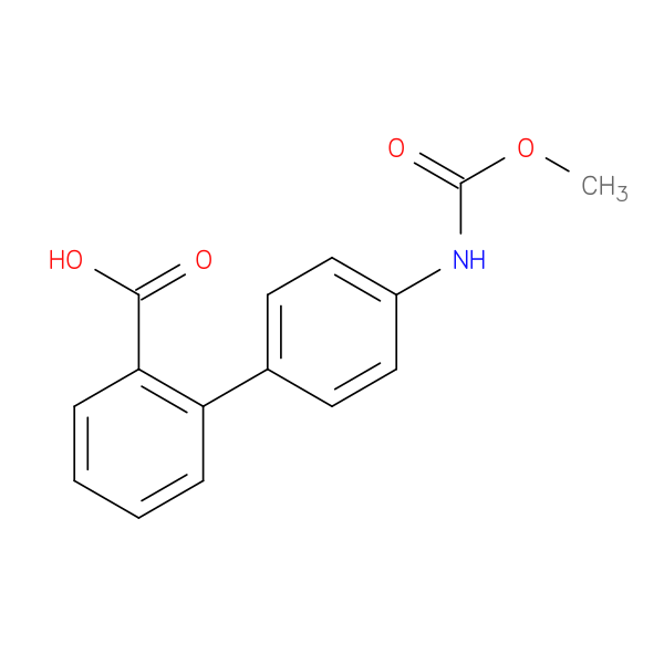 2-[4-[(Methoxycarbonylamino)phenyl]benzoic acid