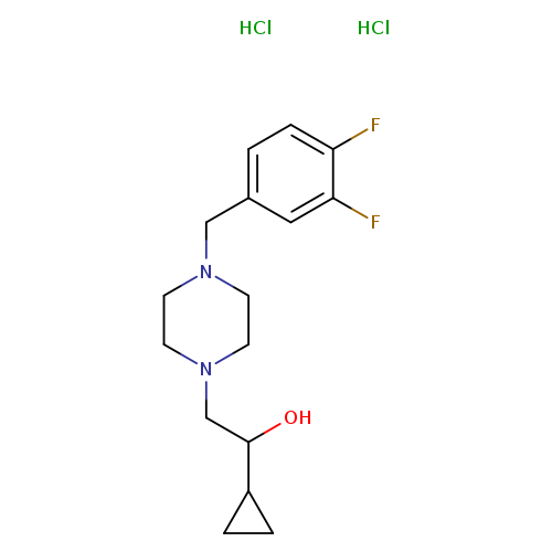 1-cyclopropyl-2-{4-[(3,4-difluorophenyl)methyl]piperazin-1-yl}ethan-1-ol dihydrochloride