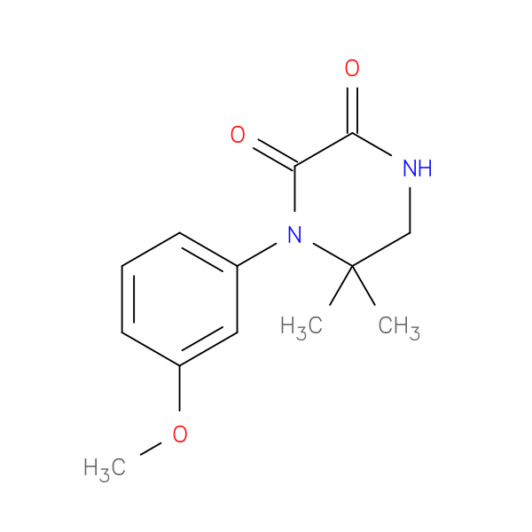 1-(3-Methoxyphenyl)-6,6-dimethylpiperazine-2,3-dione