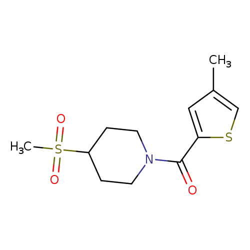 4-methanesulfonyl-1-(4-methylthiophene-2-carbonyl)piperidine
