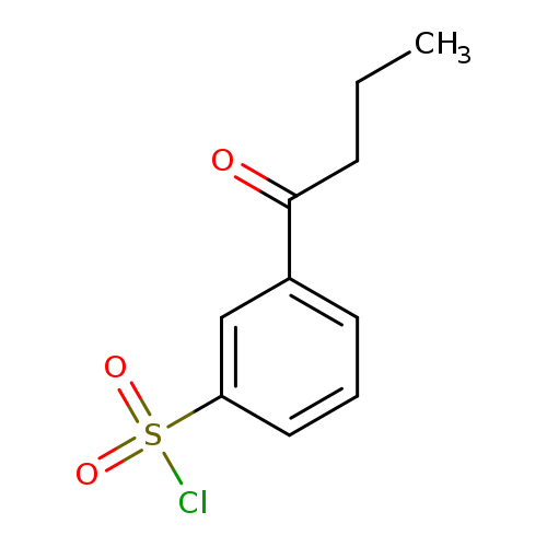 3-BUTANOYLBENZENE-1-SULFONYL CHLORIDE