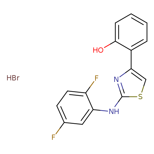 2-(2,5-Difluorophenyl)amino-4-(2-hydroxyphenyl)-1,3-thiazole hydrobromide