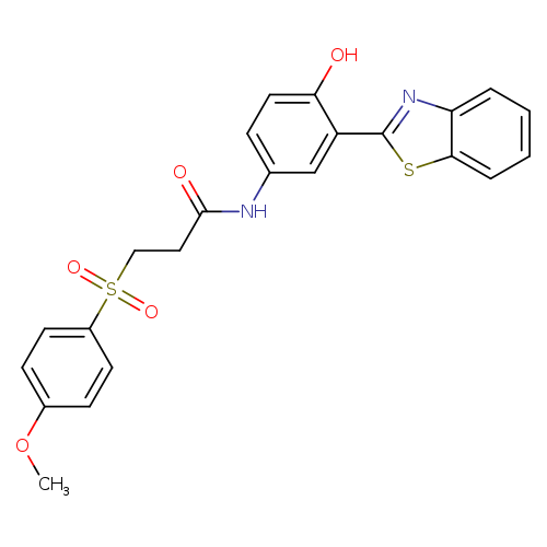 N-[3-(1,3-benzothiazol-2-yl)-4-hydroxyphenyl]-3-(4-methoxybenzenesulfonyl)propanamide