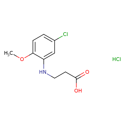 3-[(5-Chloro-2-methoxyphenyl)amino]propanoic acid hydrochloride