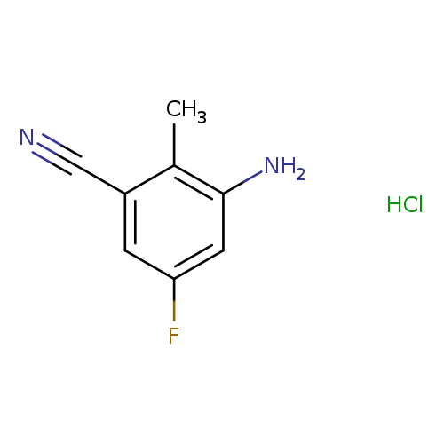 3-amino-5-fluoro-2-methylbenzonitrile hydrochloride