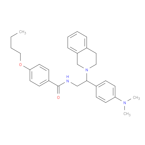 4-butoxy-N-{2-[4-(dimethylamino)phenyl]-2-(1,2,3,4-tetrahydroisoquinolin-2-yl)ethyl}benzamide