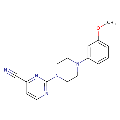 2-[4-(3-methoxyphenyl)piperazin-1-yl]pyrimidine-4-carbonitrile