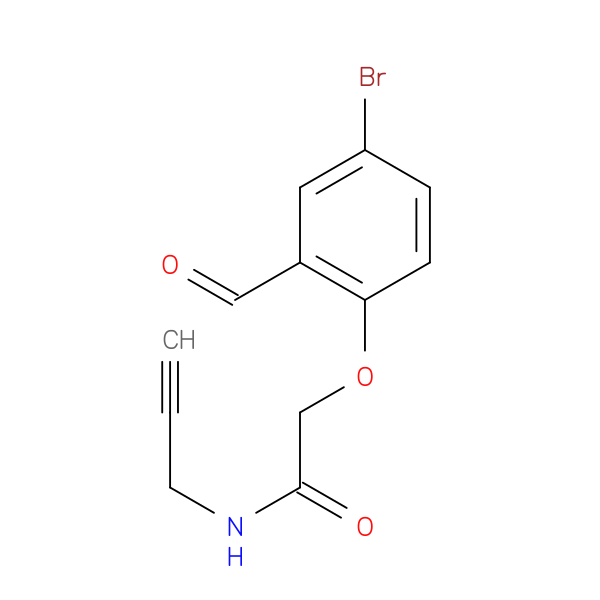 2-(4-bromo-2-formylphenoxy)-N-(prop-2-yn-1-yl)acetamide