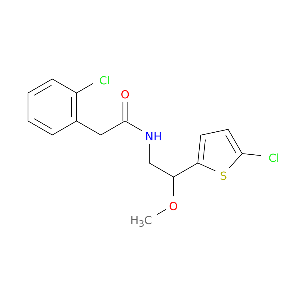 2-(2-chlorophenyl)-N-[2-(5-chlorothiophen-2-yl)-2-methoxyethyl]acetamide