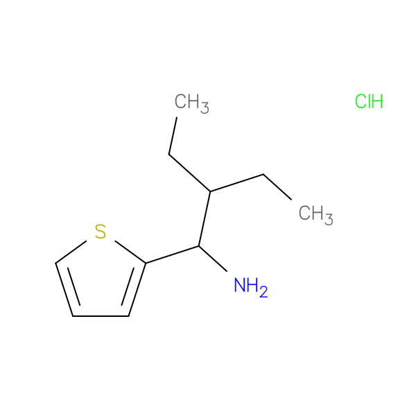 2-(1-amino-2-ethylbutyl)thiophene hydrochloride