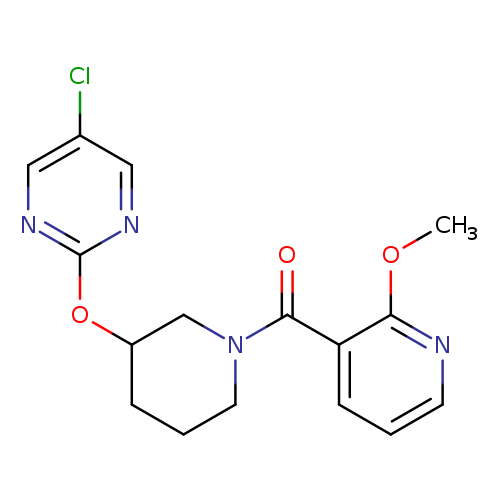 5-chloro-2-{[1-(2-methoxypyridine-3-carbonyl)piperidin-3-yl]oxy}pyrimidine