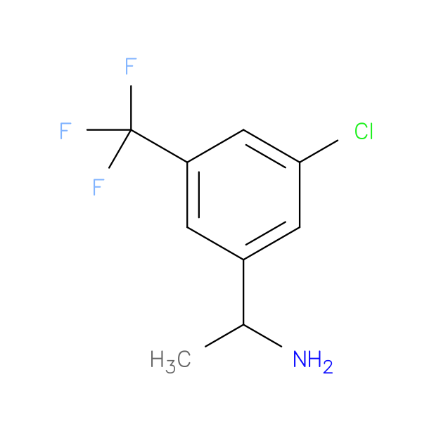 1-[3-Chloro-5-(trifluoromethyl)phenyl]ethan-1-amine