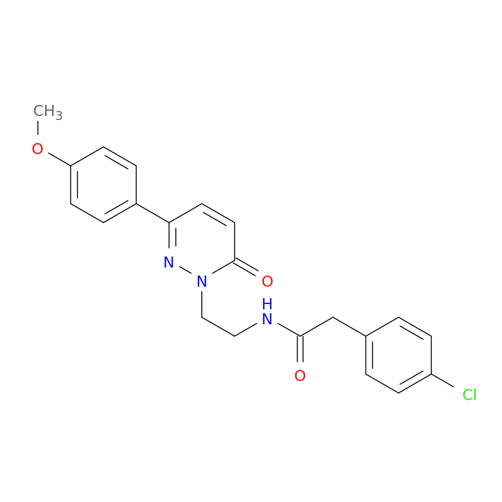 2-(4-chlorophenyl)-N-{2-[3-(4-methoxyphenyl)-6-oxo-1,6-dihydropyridazin-1-yl]ethyl}acetamide