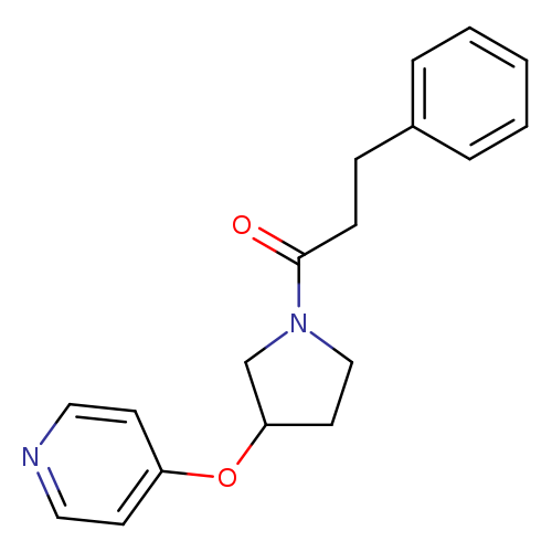 3-phenyl-1-[3-(pyridin-4-yloxy)pyrrolidin-1-yl]propan-1-one