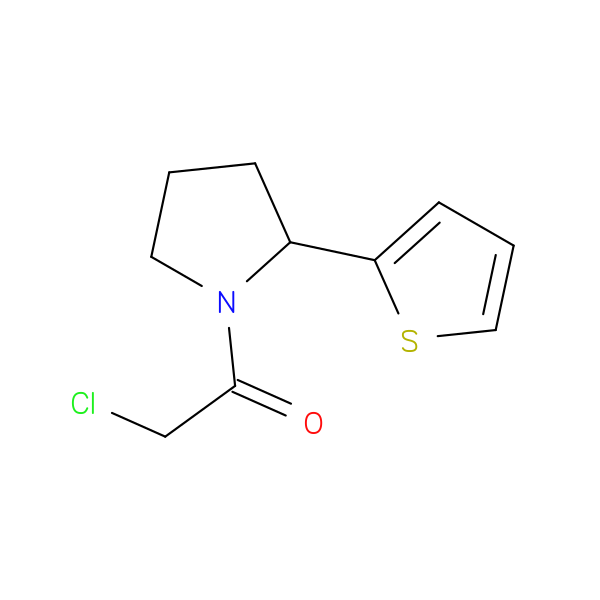 2-chloro-1-[2-(thiophen-2-yl)pyrrolidin-1-yl]ethan-1-one