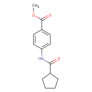 Benzoic acid, 4-[(cyclopentylcarbonyl)amino]-, methyl ester (9CI)