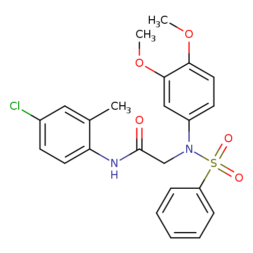 N-(4-Chloro-2-methylphenyl)-2-(N-(3,4-dimethoxyphenyl)phenylsulfonamido)acetamide