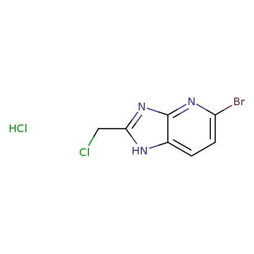 5-bromo-2-(chloromethyl)-1H-imidazo[4,5-b]pyridine hydrochloride