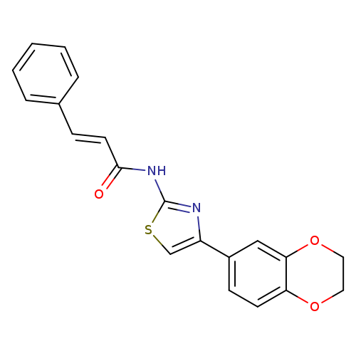 (2E)-N-[4-(2,3-dihydro-1,4-benzodioxin-6-yl)-1,3-thiazol-2-yl]-3-phenylprop-2-enamide