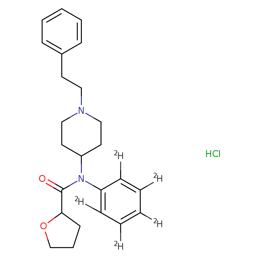N-(1-phenethylpiperidin-4-yl)-N-phenyl-d5-tetrahydrofuran-2-carboxamide,monohydrochloride