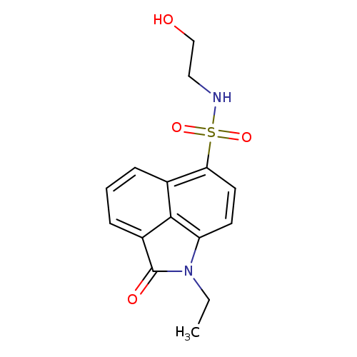 1-Ethyl-2-oxo-1,2-dihydro-benzo[cd]indole-6-sulfonic acid (2-hydroxy-ethyl)-amide