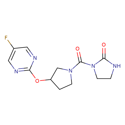 1-{3-[(5-fluoropyrimidin-2-yl)oxy]pyrrolidine-1-carbonyl}imidazolidin-2-one
