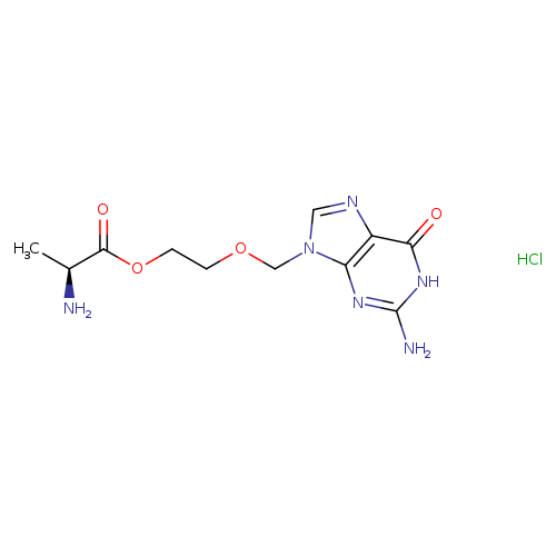 9-[[2-(α-L-Alanyloxy)ethoxy]methyl]guanine Hydrochloride