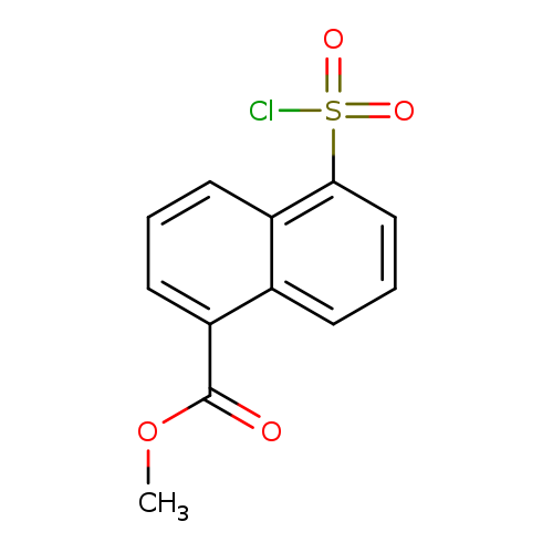 1-Naphthalenecarboxylic acid, 5-(chlorosulfonyl)-, methyl ester